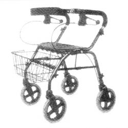 Mobility-Independent-with-4-Wheeled-Walker